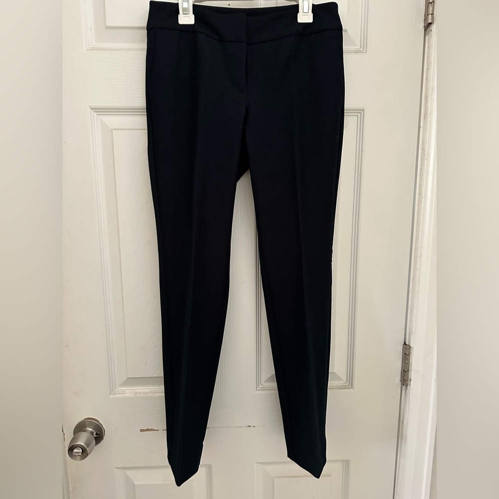 Navy Blue Ann Taylor Straight Leg Dress Pants